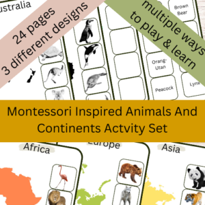 Montessori Continents and Animals Activity