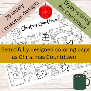 Christmas Coloring Countdown Calendar