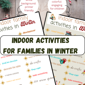 FREE Indoor Family Activities in Winter