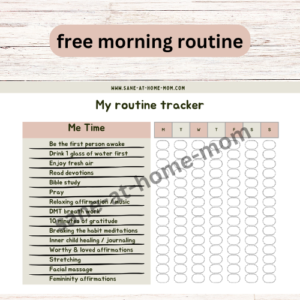 FREE – Morning routine tracker Simple