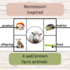 Montessori inspired farm animals sorting/classification game - Image 2