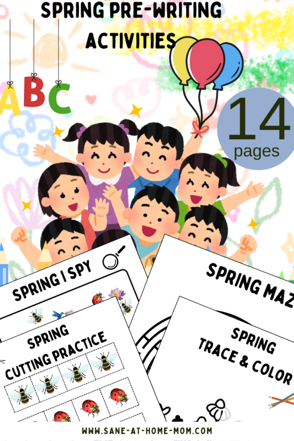 Spring Pre-Writing Workbook for Preschoolers - Image 3