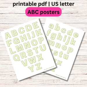 ABC poster printable