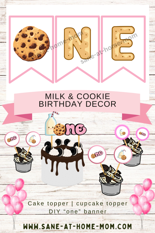 DIY milk and cookie birthday party decor - Image 3