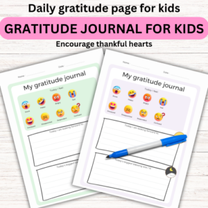 Kids Gratitude Journal Printable