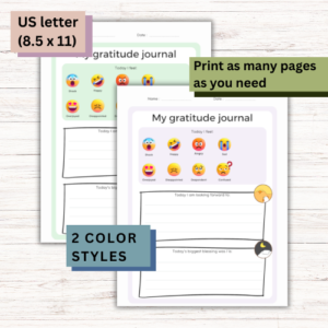 Kids Gratitude Journal Printable