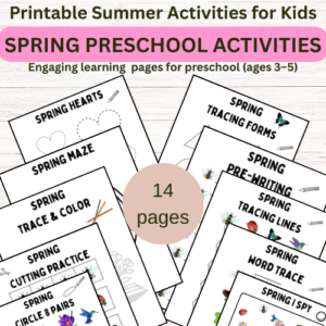 Spring Prewriting Activities For Preschool