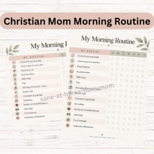 Christian Morning Routine Printable for Moms