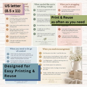 30 Christian Affirmations for Moms – Printable PDF
